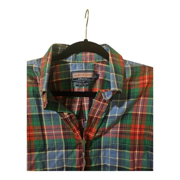 VINEYARD VINES Plaid Button Down Murray Shirt - Size Large - Picture 3 of 7
